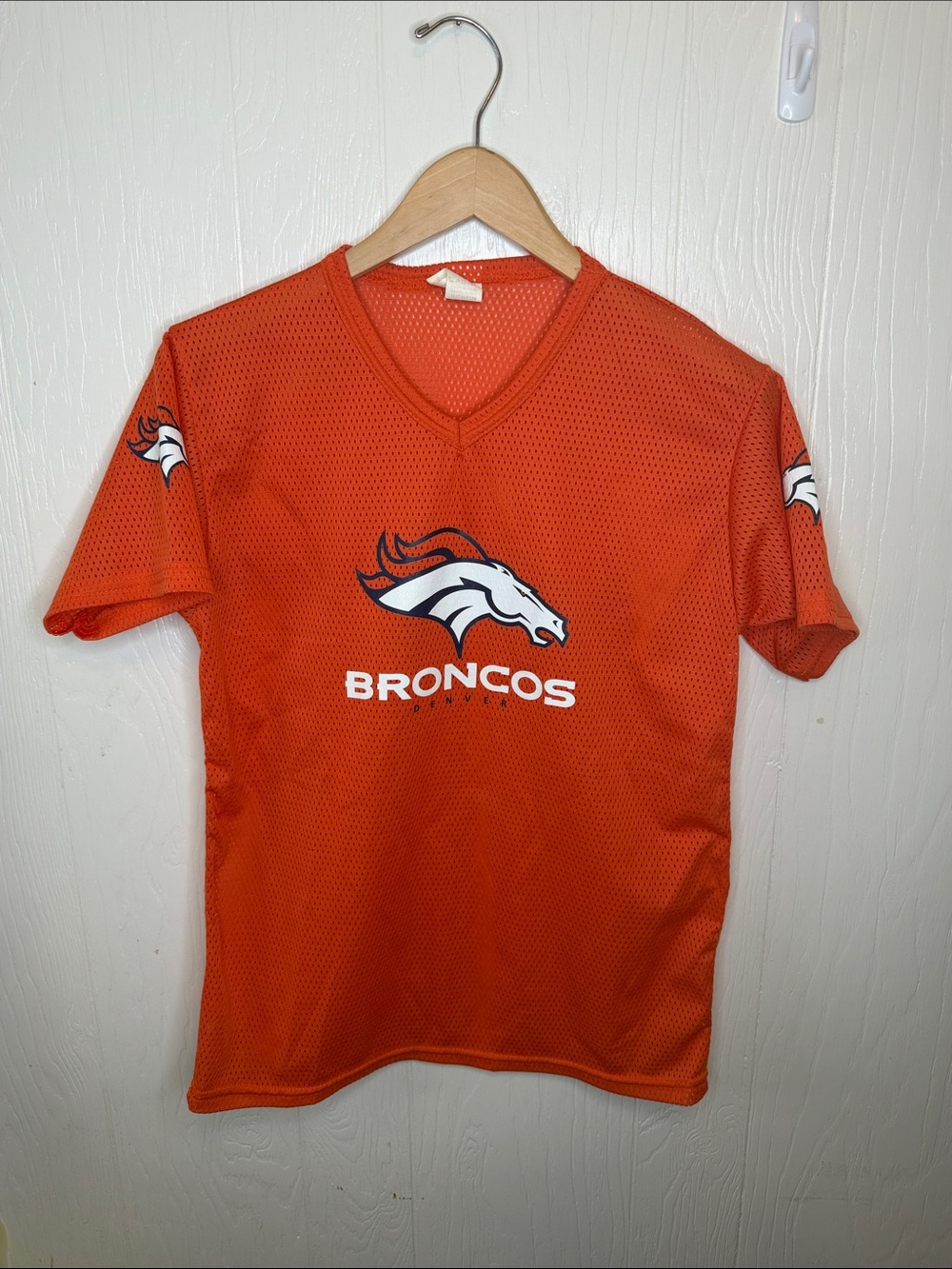 Denver Broncos Kids' Orange Short-Sleeve Mesh Jersey
